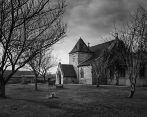 Black & White Photograph Of St Oswalds Doncaster