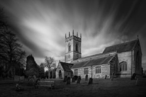 Black & White Photograph Of All Hallows Retford